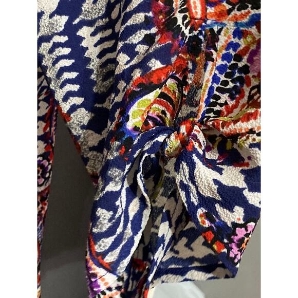 FIGUEROA & FLOWER WO SIZE MEDIUM MULTICOLOR PAISLEY PRINT MIDI DRESS/ TUNIC - Picture 7 of 13